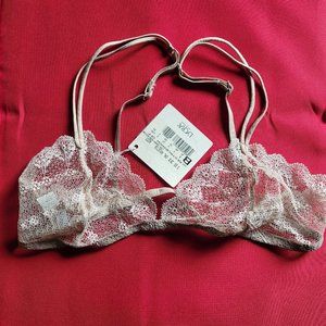 La Perla Lace Tan/Pink Bra Size 34B